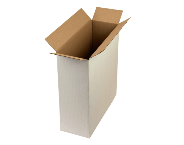 Verpackungsmaterial Kartons weiß einwellig