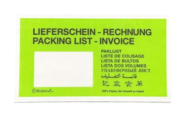 Dokumententaschen Papier Grün matt Großpackung